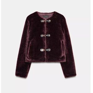 Zara DOUBLE-FACED TOGGLE JACKET